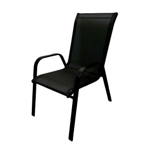 Chaise extérieure noire
