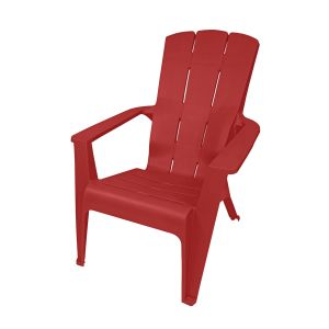 Chaise rouge Adirondack Contour