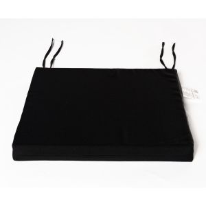Coussin d'assise couleur Noir 18 po x 17 po x 2 po.