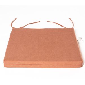 Coussin d'assise couleur Corail 18 po x 17 po x 2 po.