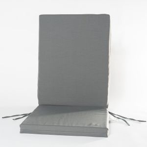 Coussin pour chaise à haut dossier 45 po x 18 1/2 po x 2 po Anthracite.