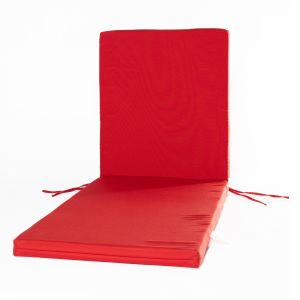 Coussin de chaise longue 70 po x 22 po x 2 po Rouge.