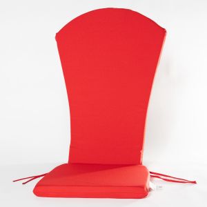 Coussin de chaise Adirondack 48 po x 22 1/2 po x 2 po Rouge.