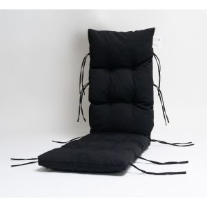 Coussin pour chaise longue noir