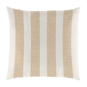 Coussin extérieur motif de rayures naturelles