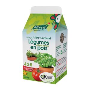 Engrais 100% naturel pour légumes et fines herbes Acti-Sol