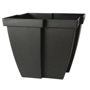 Jardinière carrée QUATTRO noire