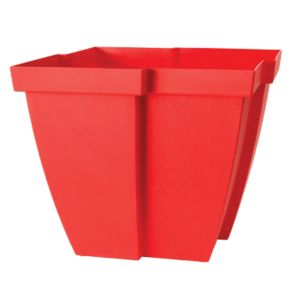 Jardinière carrée QUATTRO rouge