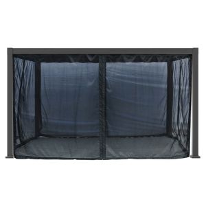 Moustiquaire pour pergola EXOTICA 10 pi x 13 pi Noir.