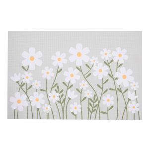 Napperon imprimé MARGUERITES 12 po x 18 po.