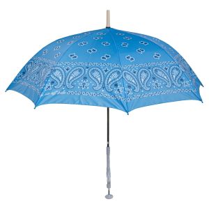 Parasol bleu de chaise
