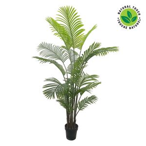 Palmier artificiel avec pot en plastique noir