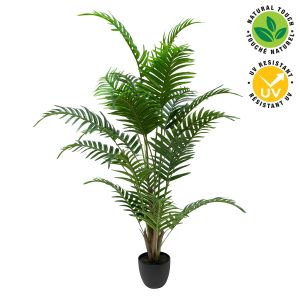 Palmier artificiel avec pot noir