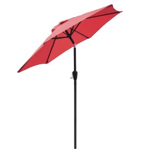 Parasol rouge 7 pi Inclinable.