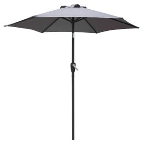 Parasol gris 7 pi Inclinable.