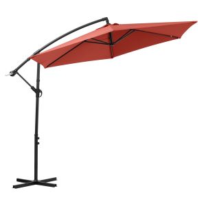 Parasol suspendu terracotta 10 pi.