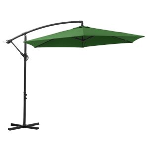 Parasol suspendu vert artichaut 10 pi.