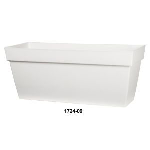 Jardinière rectangulaire VIVA blanche