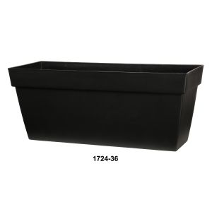 Jardinière rectangulaire VIVA noire