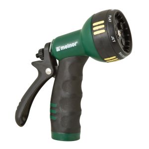 Pistolet d'arrosage à 7 modes de jet et poignée antidérapante.