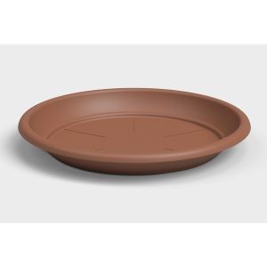 Soucoupe ronde en plastique Terracotta