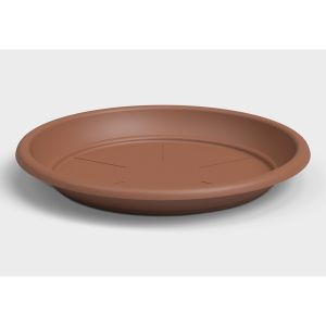 Soucoupe ronde en plastique Terracotta