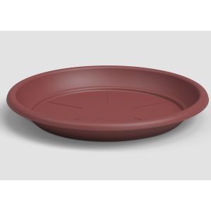 Soucoupe ronde en plastique Rouge foncé