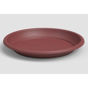 Soucoupe ronde en plastique Rouge foncé