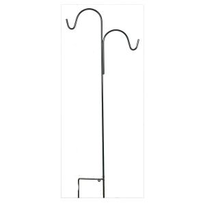 Support avec crochet berger double