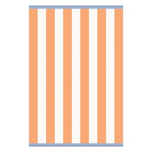 Tapis extérieur orange en polypropylène