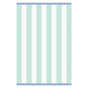 Tapis extérieur turquoise en polypropylène