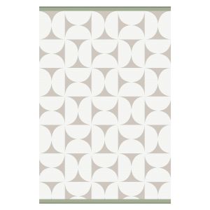 Tapis extérieur géo beige en polypropylène