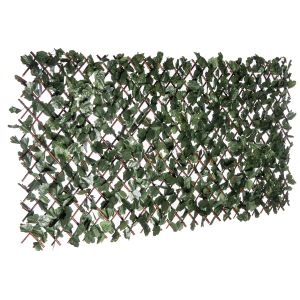 Treillis extensible en PVC avec feuilles de SAULE