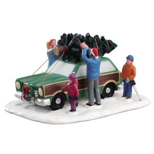 Figurines Transport du sapin de Noël