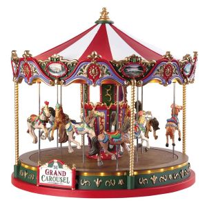 Grand carrousel Taille approximative : 9.49 po x 9.84 po x 9.84 po.
