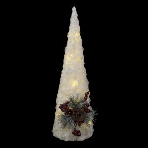 Sapin en cône illuminé DEL 16 po