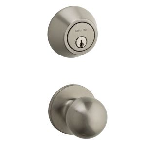 Ensemble combo RÉGINA SAFE LOCK Satin nickel.