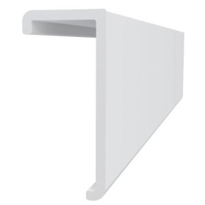 Moulure supérieure blanche pour panneau rainuré