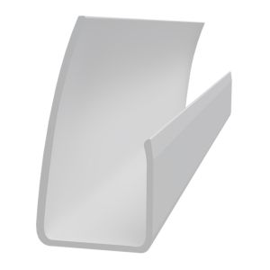 Moulure en J blanche pour panneau rainuré TRUSSCORE 3/4 po x 10 pi PVC.