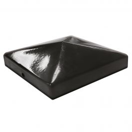 Capuchon pour poteau de métal 66 noir