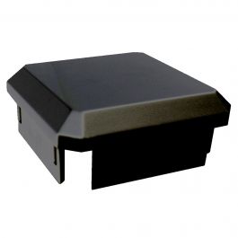 Capuchon de plastique noir pour poteau de clôture