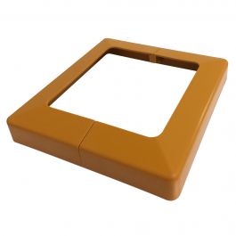 Couvre base pour poteau de plastique Plakcap 44 Cèdre