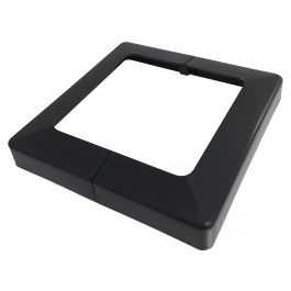 Couvre base pour poteau de plastique Plakcap 44 noir