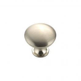 Bouton d'armoire métal nickel brossé 32 mm