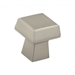 Bouton d'armoire métal nickel brossé