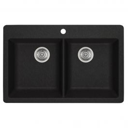 Évier double en Silgranit DOHNA anthracite