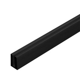 Moulure en U noire en PVC pour panneau de treillis