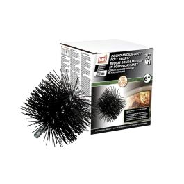 Brosse ronde médium en polypropylène 6 po
