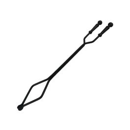 Pince noire pour bûches de foyer Alpha