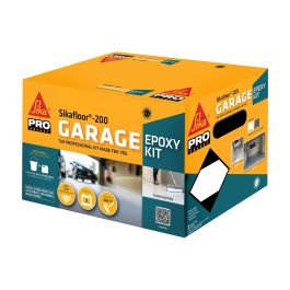 Ensemble d'époxy gris pour plancher de garage Sikafloor 200
